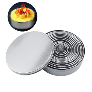 Meilleure vente Moule à pâtisserie 11 pièces ensemble 304 anneaux de mousse ronds en acier inoxydable pour moules à gâteaux et beignets - Product Image 1