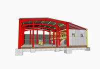 Structures en acier, bâtiments préfabriqués commerciaux modernes, panneaux sandwich, entrepôts, hangars, ateliers de construction, fermes, bureaux