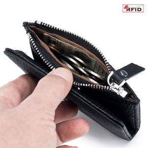 AndoBag Short Wallets for Women Fashion Genuine Cow Leather RFID <b>Bifold</b> Wallet Zipper Coin <b>Purse</b> Slim Card Holder 7384 - Product Image 5