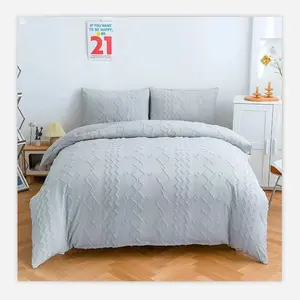 Hot Koop Beddengoed Set Moderne Zachte Comfortabele Queen Size Bed Set Premium Dekbedovertrek Set Beddengoed