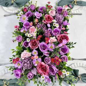 Tissu 3D 5D personnalisé tissu enroulable soie artificielle rose pivoine <span class=keywords><strong>fleurs</strong></span> panneau de fond mural mariage décor mur de <span class=keywords><strong>fleurs</strong></span> artificielles - Product Image 4