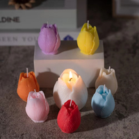Dekorasi Ruangan Rumah Simulasi Tanaman Sukulen DIY Bunga Mini Lilin Aromaterapi untuk Hadiah Ulang Tahun Pernikahan