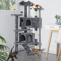 Tour d'arbre à chat en sisal grande taille avec 4 niveaux et plus, design de luxe, emballée en carton, pour toutes les saisons - Vente en gros