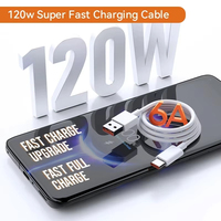 Câble de charge rapide USB Turbo 120W d'usine pour Xiaomi Mi 15 14 13 12 11 6A 67W câble de type C Redmi Note 10 9 8 7 Pro K70 Poco X6