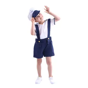 Ready to Ship Unisex White Navy Sea Soldier Costume for Kids Career Day Outfits Halloween Costumes For Kids