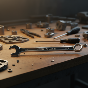 Llave Combinada Fervi de Cromo Vanadio de 12 mm con Punta Abierta - Product Image 3