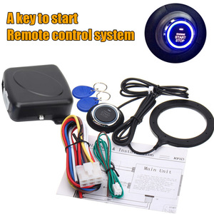 ระบบสตาร์ทแบบไร้กุญแจ 12V สวิตช์สตาร์ทแบบปุ่มเดียวอเนกประสงค์พร้อมกุญแจ RFID และชุดสายไฟสำหรับการดัดแปลงรถยนต์ - Product Image 3