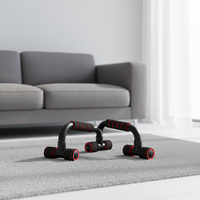 Support de pompes pliable en forme de I et de H pour l'entraînement des muscles pectoraux à domicile