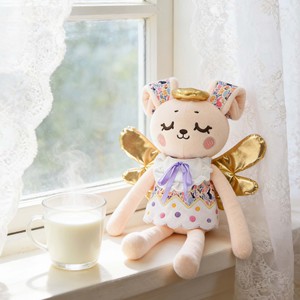 Muñeco de Peluche Personalizado de Conejita Hada, Juguete de Peluche Suave <span class=keywords><strong>y</strong></span> Adorable con Alas Doradas para Pedidos al por Mayor con MOQ Bajo, Fabricación OEM ODM - Product Image 1