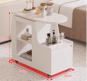 Chariot de rangement mobile pour salon de beauté, idéal pour les soins de la peau et le rangement des cils, chariot à outils cosmétiques à pousser à la main - Product Image 3