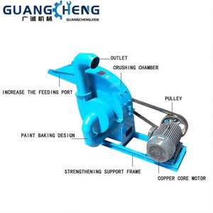 เครื่องบดและบดละเอียดอาหารสัตว์ เครื่องแปรรูปหญ้า เครื่องบดข้าวโพด แกลบข้าว เครื่องบดเมล็ดข้าวโพด เครื่องบดแบบแฮมเมอร์มิลล์ - Product Image 5