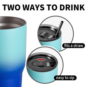 Vaso Térmico Personalizable al por Mayor de 20oz 30oz de Doble Pared de Acero Inoxidable para Café y <span class=keywords><strong>Vino</strong></span> con Pajita y Logotipo Personalizado - Product Image 3