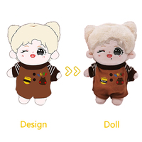 Muñeca de felpa de Diseño variable de alta calidad, personalizada, según su idea de diseño, en una muñeca real
