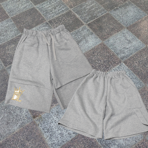 Pantalones Cortos Deportivos de Alta Calidad Personalizados con Cordón Ajustable, Pantalones Cortos de Algodón Terry para Gimnasio, Verano, para Hombre - Product Image 5