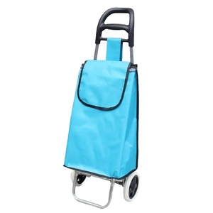 Bolsa de transporte de poliéster multifuncional y ligera, carrito de compras plegable <span class=keywords><strong>con</strong></span> <span class=keywords><strong>ruedas</strong></span> para uso en el mercado del vino - Product Image 5
