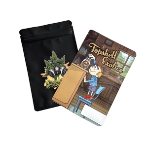 Support refermable personnalisé Wolfun avec impression en gravure pour sachets alimentaires en plastique, sachets refermables anti-odeurs, sachets en mylar, sachets de stockage alimentaire - Product Image 5