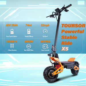 Scooter Plegable de Entrega Rápida desde Almacenes en la UE, Reino Unido y EE. UU., Scooter Todoterreno de 11 Pulgadas, 5000W, Motor Dual, Scooter Eléctrico J15 PLUS 5600w - Product Image 3