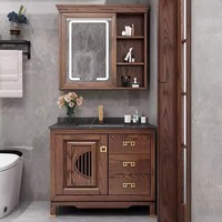 Divers modèles de meubles-lavabos de salle de bain sur pied avec vasques disponibles pour la vente en gros et la production sur mesure.