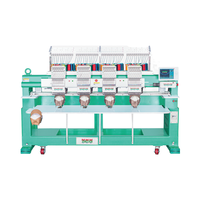 FEIYA 1204 Machine à broder automatique à quatre têtes avec 12 aiguilles pour T-shirt et bonnets Broderie plate
