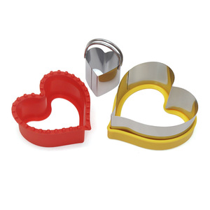 Découpeur de biscuits en forme de cœur pour enfants, pour pain grillé, en forme de cœur, en acier inoxydable, sandwich, dinosaure, amour, pentagramme, tarte <span class=keywords><strong>aux</strong></span> <span class=keywords><strong>pommes</strong></span>, bricolage - Product Image 5