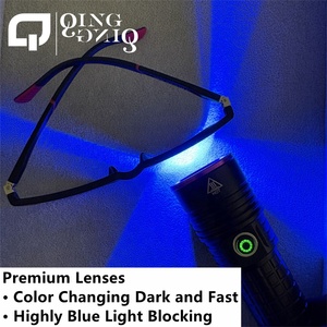 Occhiali fotocromatici unisex Tr90 per uomo, anti luce blu, resistenti, ultraleggeri, rettangolari, con cerniera a molla, per interni ed esterni, 2 in 1 - Product Image 5