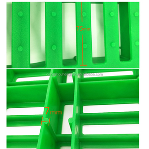 Prix d'usine, plancher à lattes en <span class=keywords><strong>plastique</strong></span> PP pour chèvres/moutons/laitiers, 60x60cm, vert - Product Image 6