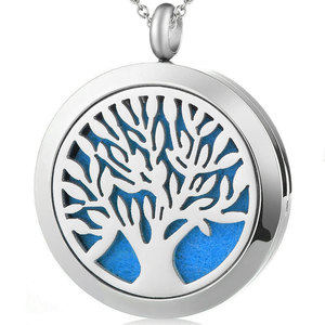 สร้อยคอจี้แฟชั่นแบบขายส่ง สแตนเลส 316L ลายต้นไม้แห่งชีวิต สร้อยคอสำหรับผู้หญิงและผู้ชาย - Product Image 4