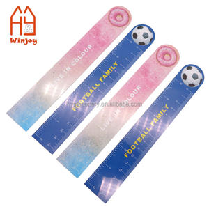 Règle flexible en PVC souple de dessin animé personnalisé pour les étudiants conception football personnalisé cadeaux d'affaires promotionnels règle d'échelle scolaire - Product Image 2