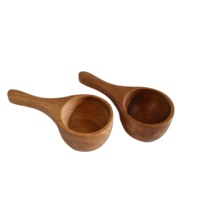 Accessoires pour ustensiles à café, cuisine à domicile, cuillère à thé et à café en bois d'acacia, pelle à épices