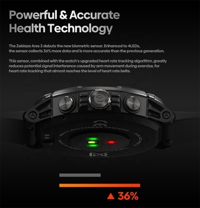 Zeblaze <span class=keywords><strong>Ares</strong></span> 3 Llamadas de voz resistentes 3 ATM Smartwatch Dial Call 100 + Modos deportivos 24H Monitor DE SALUD Smartwatch - Product Image 5