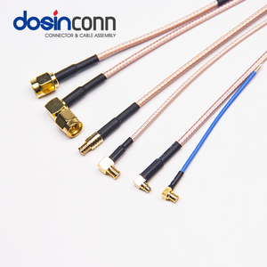 Câble coaxial <span class=keywords><strong>RF</strong></span> mâle-femelle droit ou à angle droit avec connecteurs RG174, RG176, RG178, RG197, RG316 – Assemblage de câbles coaxiaux personnalisés - Product Image 2