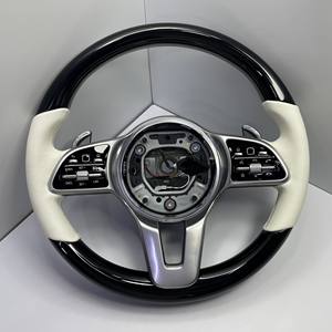 Volante <span class=keywords><strong>Deportivo</strong></span> Negro en Oferta, Volante de Cuero W204 W205 AMG CLA para Mercedes Benz - Product Image 3