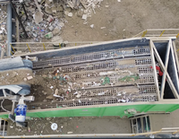 Séparateur balistique robuste WANGAO pour le tri des déchets de construction avec moteur et PLC, à économie d'énergie