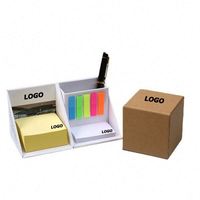 Ensemble de blocs-notes miniatures créatifs personnalisés, notes adhésives colorées avec impression de logo, onglets d'indexation 3D pour cadeaux promotionnels