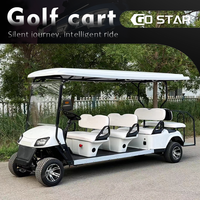 Voiturette de golf électrique homologuée pour la route, 8 places, équipée de feux LED, certifiée CE, véhicule de navettage pour hôtels et complexes hôteliers