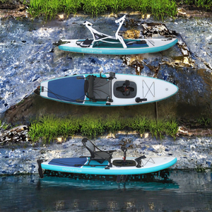 Kayak gonflable Vicking 3,2 m pour une personne, en PVC 0,9 mm, avec pédales, pour la navigation en mer, la pêche et les rivières - Product Image 3