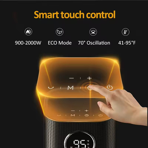 <span class=keywords><strong>Chauffage</strong></span> par ventilateur en céramique PTC 2000W avec contrôle par application, thermostat réglable, portable pour la maison, l'hôtel, le bureau - Product Image 3