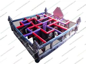 Laberinto inflable de terror para adultos, nuevo diseño de PVC, con obstáculos de alquiler, para Halloween y deportes al aire libre - Product Image 3