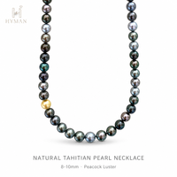 Collier de perles de Tahiti de haute qualité pour femmes, 8,5-9 mm, forme naturelle d'eau de mer, qualité AAAA