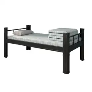 Customized Thickened Steel Dormitory Bed College School Hotel University Knock Down Single Metal Beds