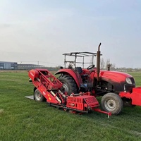 Moissonneuse-batteuse mini entièrement automatique pour la récolte des pelouses et des terrains de golf, haute productivité, moteur puissant