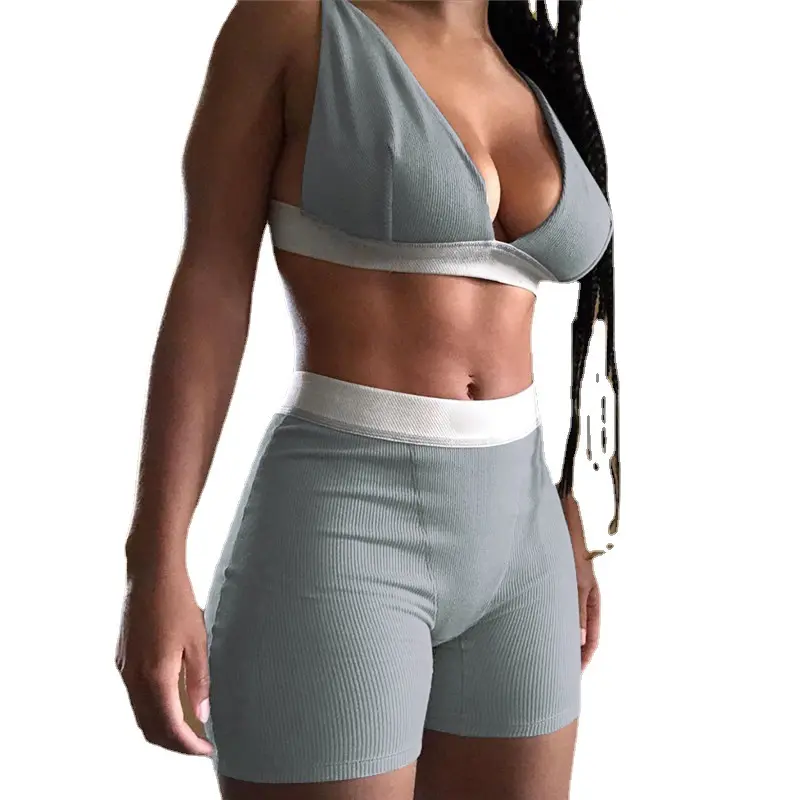 2022 abbigliamento donna personalizzato due pantaloncini 2 pezzi pantaloni set reggiseno legging senza cuciture skims lounge wear yoga skims palestra set fitness