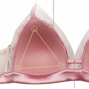 New Sexy Lace Underwear Women's Steel Free Bra Set <b>Thin</b> Cotton Triangle Cup Bra - Product Image 4