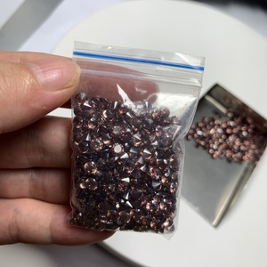 Wuzhou Bán Buôn Đá Cắt Kim Cương Hình Tròn 1.5-20Mm Theo Yêu Cầu Màu Cà Phê Đá <span class=keywords><strong>CZ</strong></span> Cubic Zirconia Alibaba Đá Quý - Product Image 2