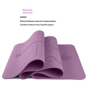 Tapete de Yoga Personalizado al por Mayor de TPE de una Sola Capa, 68 mm de Grosor, 720 g de Peso, Engrosado, Ensanchado, Alargado, Antideslizante, Rectangular - Product Image 2