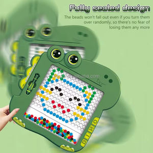 Jouets éducatifs Lucky Toys Montessori, jeu de perles magnétiques à faire soi-même, tableau de dessin et de peinture, jouets multifonctionnels pour enfants de maternelle - Product Image 6