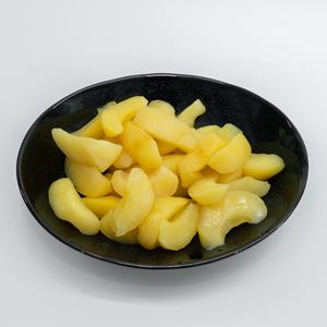 Prix d'usine Tranches de pomme pelées en conserve 4250ml Sirop confit Sucré OEM/ODM pour la pâtisserie Prêt à manger - Product Image 4