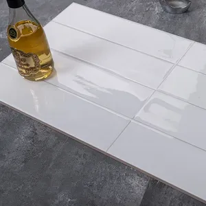 Carreaux muraux brillants et colorés 300x600mm, aspect brique, pour salle de bain et cuisine, en porcelaine, à prix abordable - Product Image 5