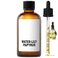 Diffuseur d'huiles essentielles 100 ml à la note de lys et de papyrus, avec notes marines et océaniques, dans un flacon en verre ambré
