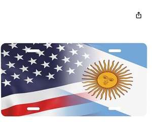 Plaque d'immatriculation patriotique Algérie et États-Unis, emblème 6 x 12 pouces, plaque d'immatriculation avant de <span class=keywords><strong>voiture</strong></span>, accessoire de décoration de <span class=keywords><strong>voiture</strong></span> - Product Image 5